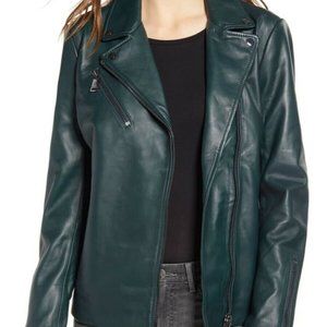 Bernardo leather moto jacket